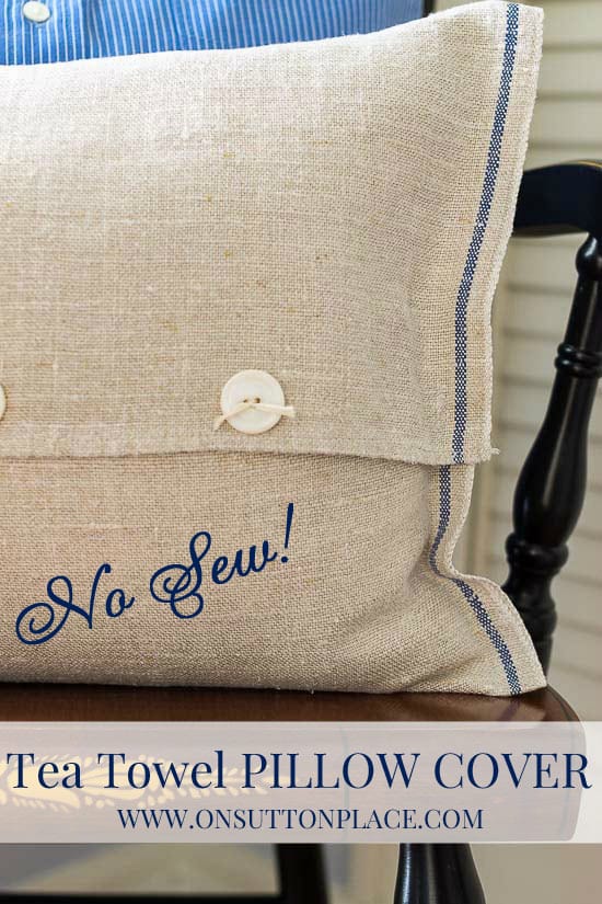 No-Sew Pillow Cover