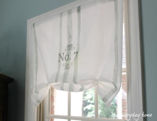 No-Sew Faux Roman Shade