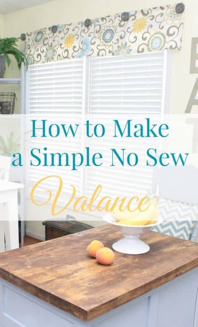 No-sew valance