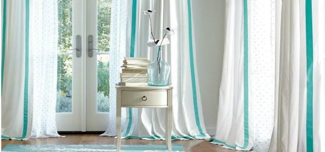 Adding ribbon to draperies is one simple thing you can do to complete the look of a room :: WorthingCourtBlog.com