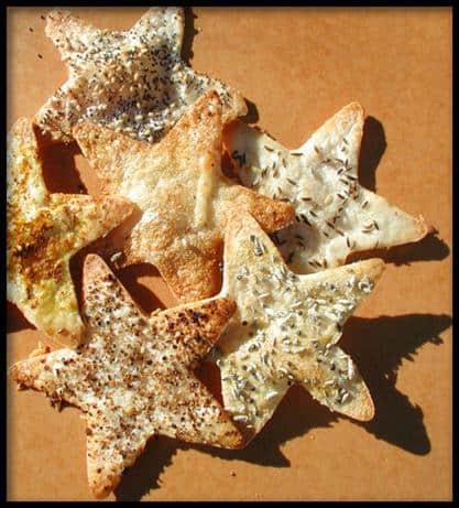 Recipe for July 4th appetizer or snack:  Tortilla Stars