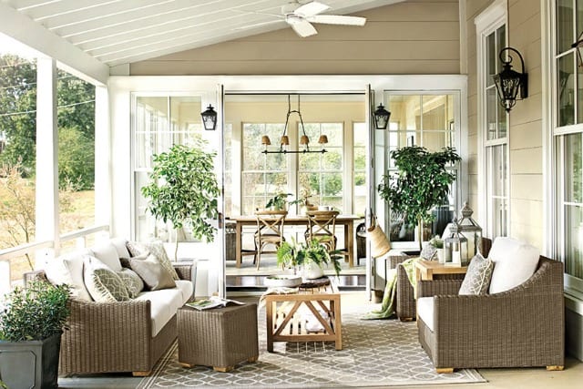 Love this covered porch