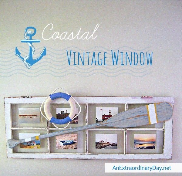 Coastal Vintage Window Picture Frame