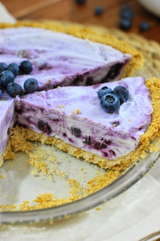Recipe for Frozen Blueberry Pie