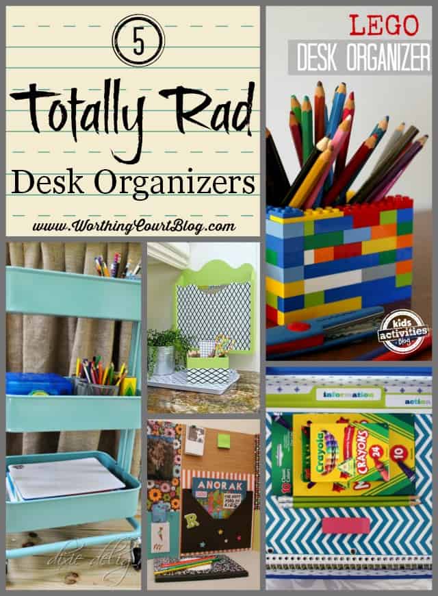 5 Totally Rad Desk Organizers for Kids || WorthingCourtBlog.com