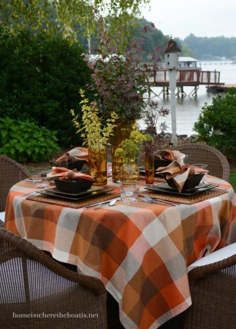 Beautiful fall tablescape