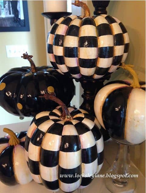 How to paint MacKenzie-Childs inspired faux pumpkins