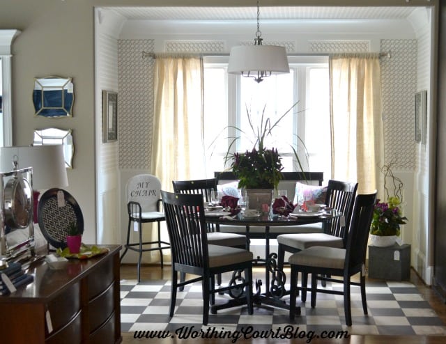 Mid-century modern style breakfast nook