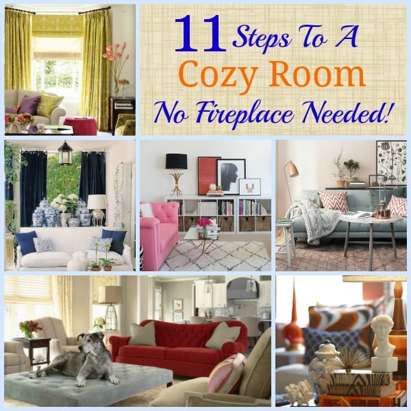 How to create a cozy room - with or without a fireplace