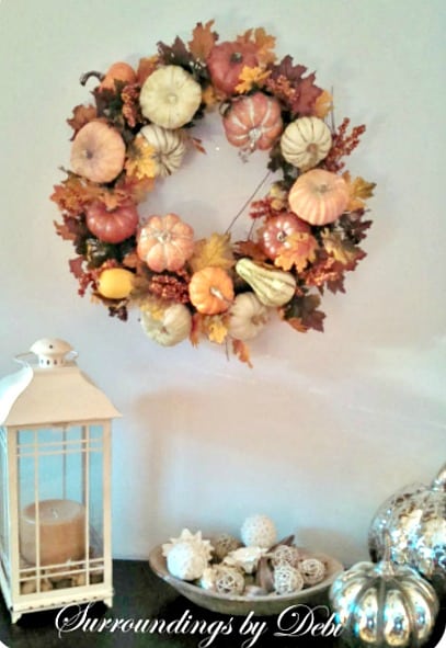 How to make a Pottery Barn inspired harvest wreath
