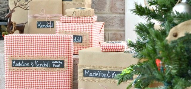 Easy, quick and affordable Christmas gift wrapping
