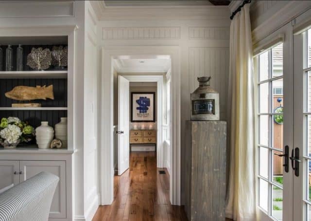 Vintage nautical lantern in the 2015 HGTV Dream Home family room