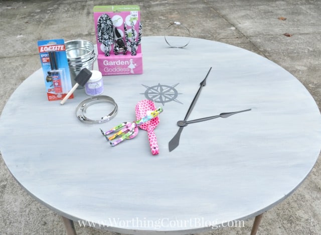 supplies needed to make a huge diy wall clock