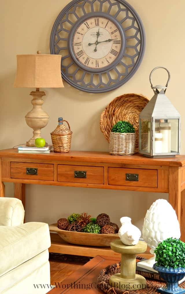 Console table decor