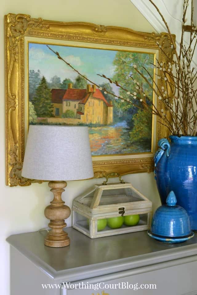 Foyer chest decor