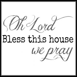 Free 11.5 Inch Square Bless This House Square Printable