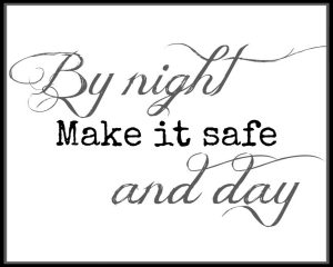 Free 8 x 10 Make It Safe Printable