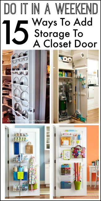 Storage closet clearance with doors