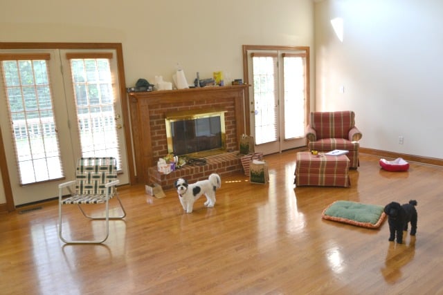 Family Room During The Remodel