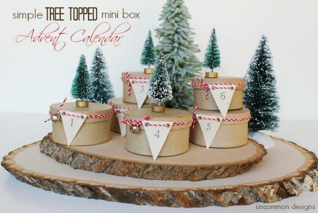 Tree Topped Mini Box Advent Calendar