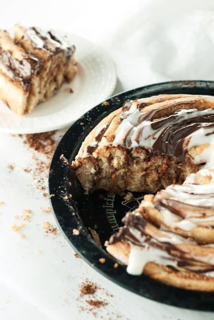 Peanut Butter Cinnamon Roll Cake Recipe