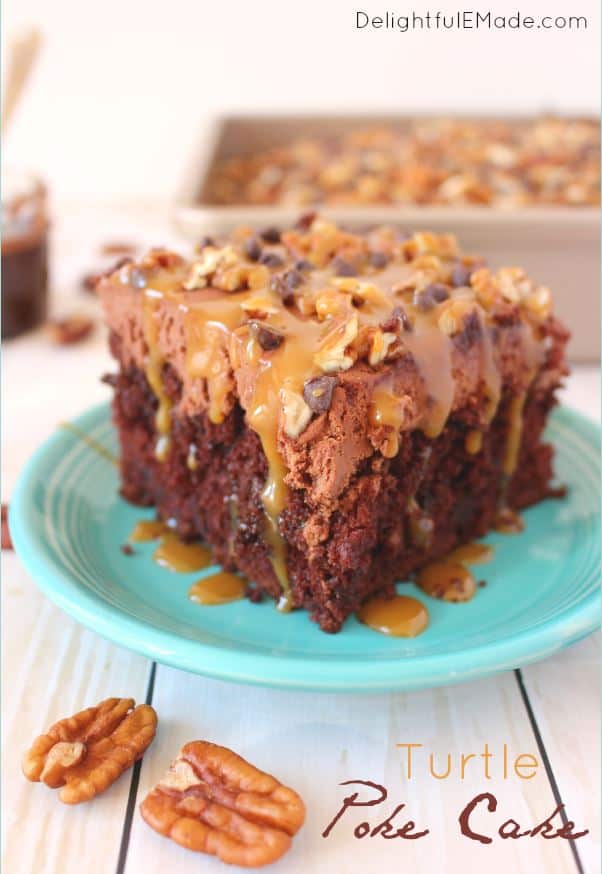 Turtle Poke Cake