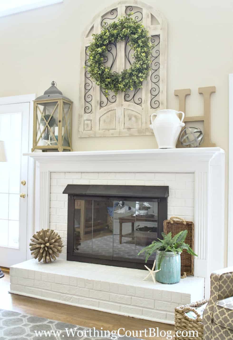 Fireplace Makeover - Before and After