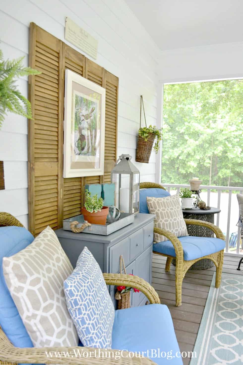 Southern Screen Porch Reveal - Before and After