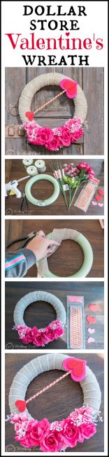How To Make A Valentine's Day Wreath For Under $10
