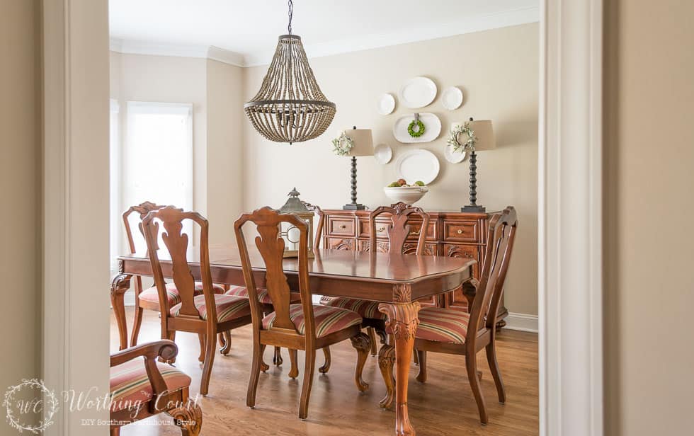 Dining room before