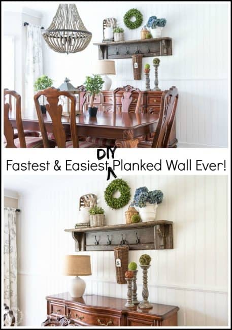 This is the fastest and easiest planked wall ever!