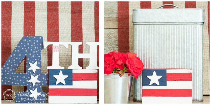 This fun craft is easy to make and can be used for all patriotic holidays - Memorial Day, Flag Day and July 4th || Worthing Court