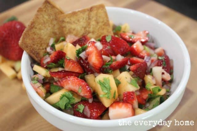 Strawberry Cantaloupe Salsa