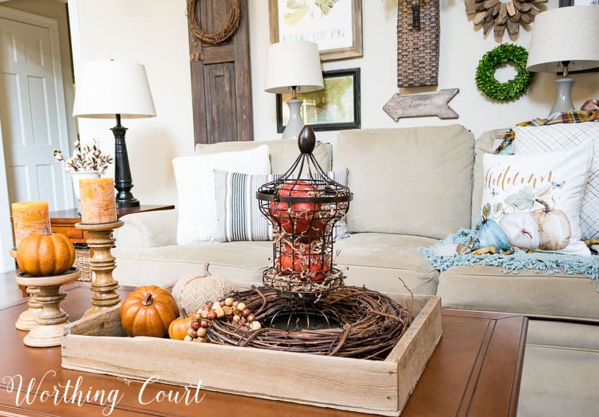 Coffee table style for fall || Worthing Court