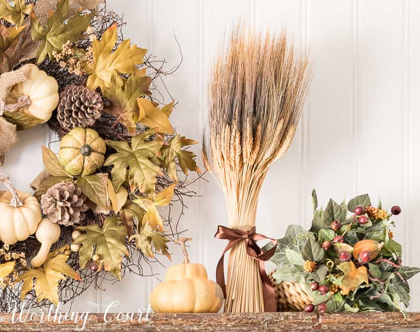 directions for how to create a fall vignette