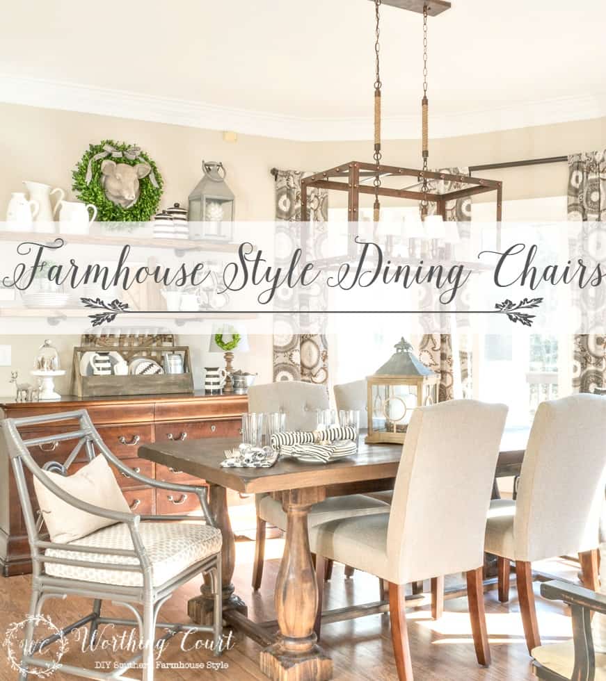 Twelve Farmhouse Style Dining Chairs Under $100 || Worthing Court