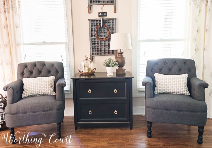 Replace the legs on a too-low chair with longer furniture replacement legs || Worthing Court