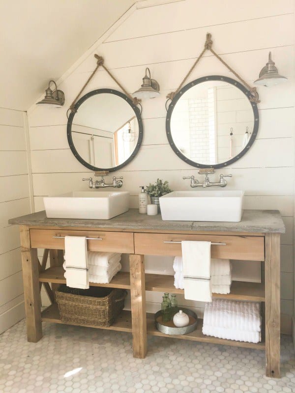 Farmhouse Master Bathroom Reveal