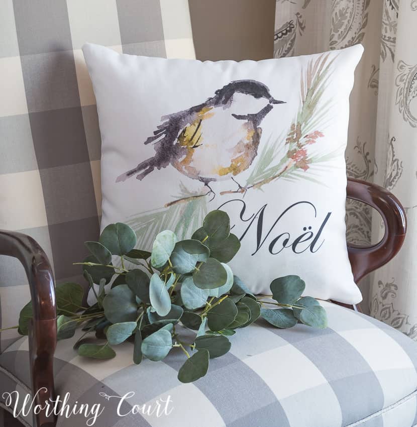 NOEL Christmas Pillow || Worthing Court