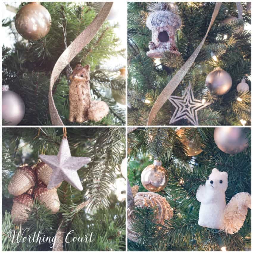nature inspired Christmas tree ornaments || Worthing Court