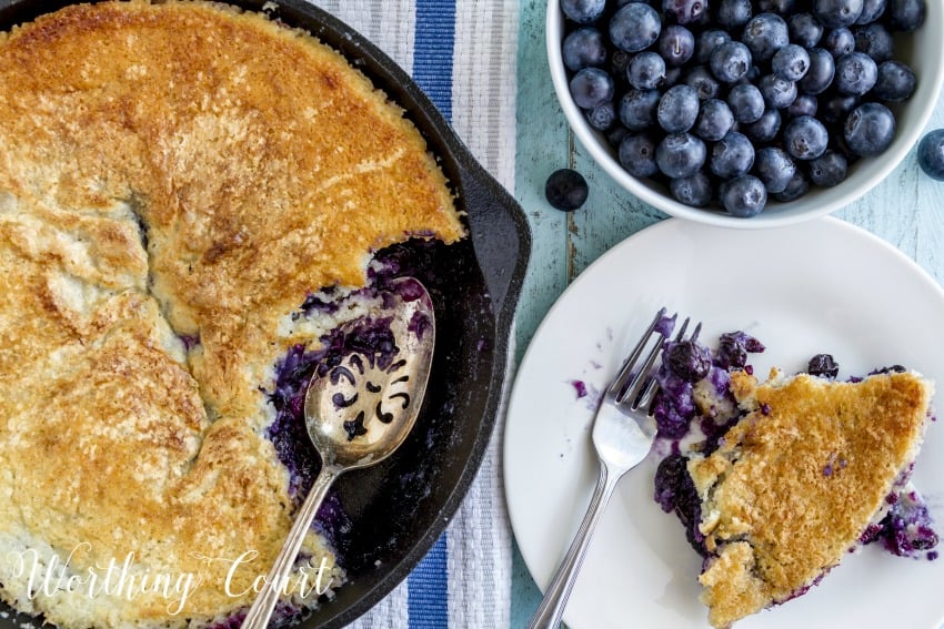 Easy And Delicious - Fresh Blueberry Cobbler Recipe || Worthing Court