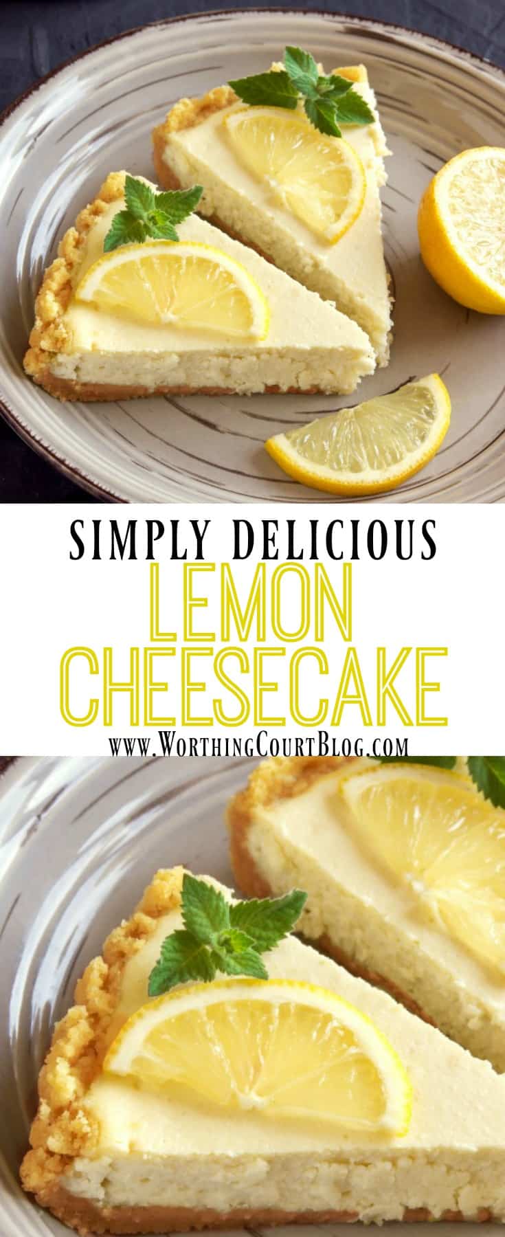 An easy recipe for lemon cheesecake || Worthing Court