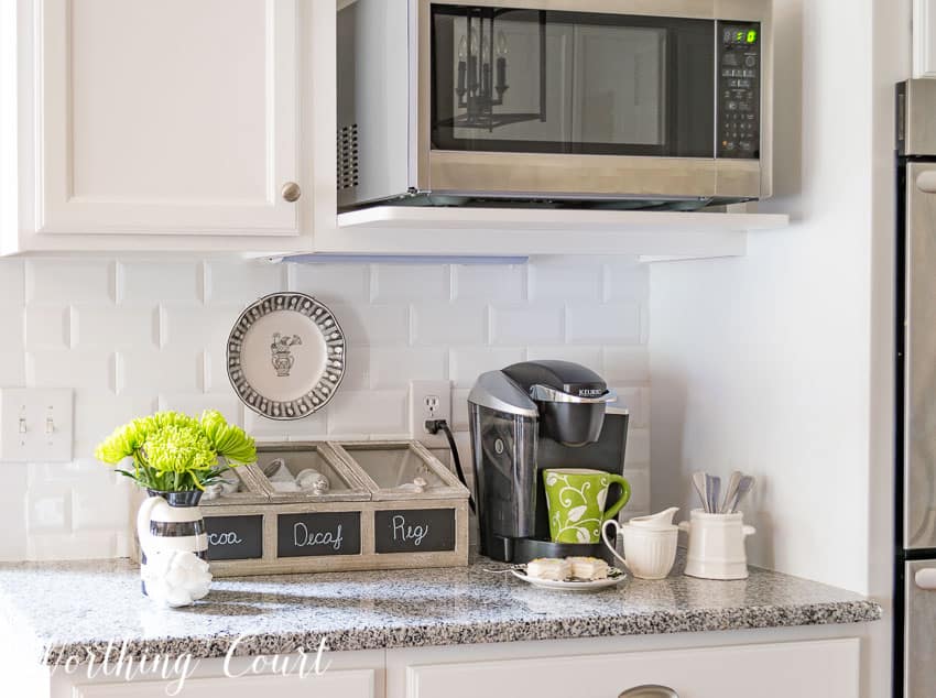 Farmhouse style coffee station || Worthing Court