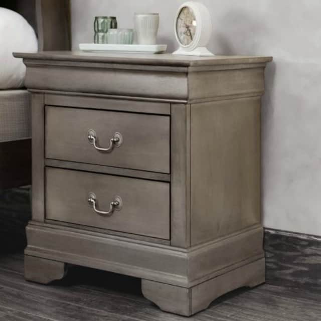 An affordable nightstand with multiple drawers. Available in 10 colors! || Worthing Court