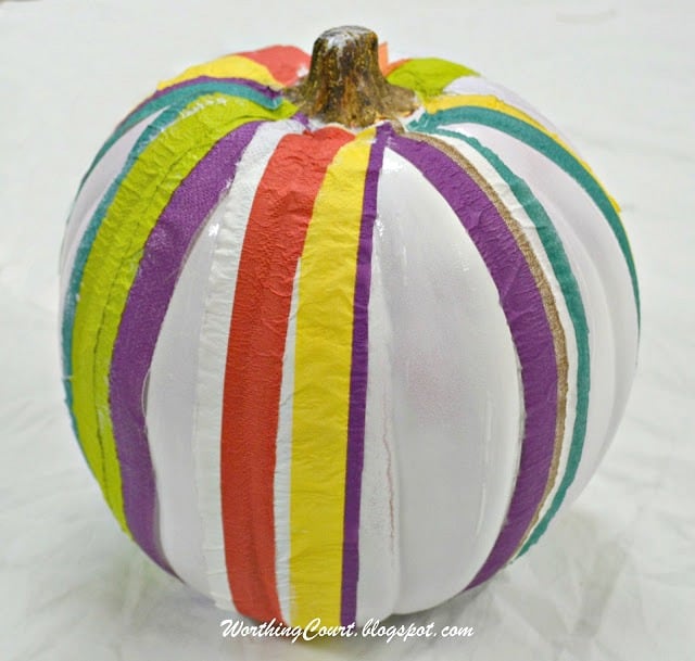 Pumpkin Craft: Decoupage With Decorative Napkins on Pumpkins | Worthing ...