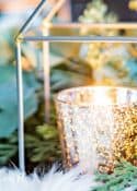 mercury glass candle votive