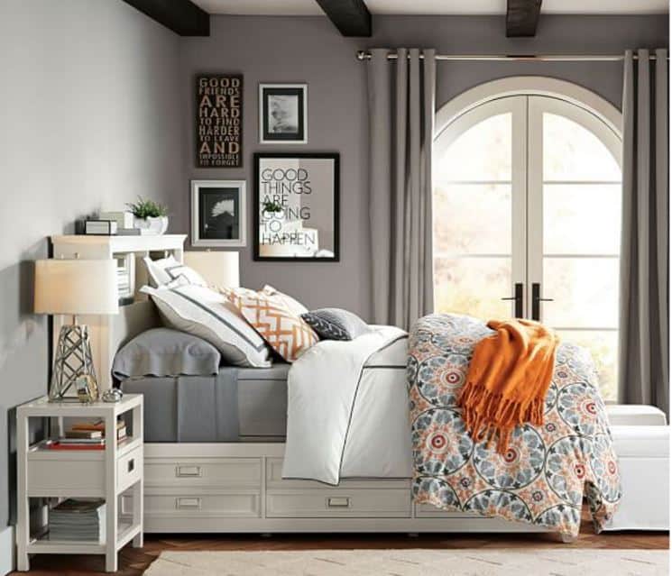 Loads of tips for how to decorate, organize and add style to a small bedroom. Beds with drawers below have come a long way in the last few years. There are many, many styles and price ranges to choose from.