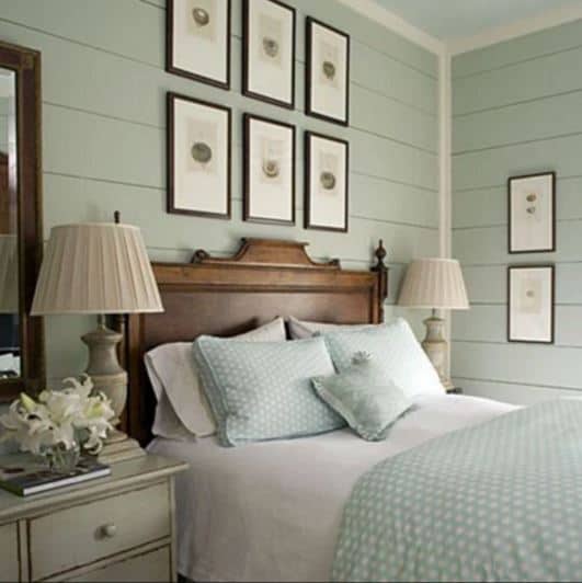 Great tips for how to add style to a small bedroom. Want some color on your walls? Consider using a soft color - a bright, bold color can be "in your face" in a small bedroom. Be sure to repeat the color throughout the room for a cohesive look.