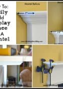 How to easily add display space to a mantel :: WorthingCourtBlog.com