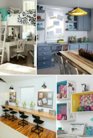 How to Create a Homework Area for Kids In A Rustic Farmhouse Home